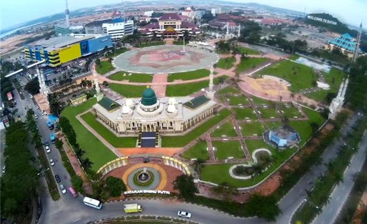 Panorama udara kawasan Dataran Engku Putri